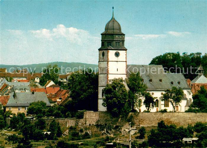 Usingen Ortsmotiv mit Kirche