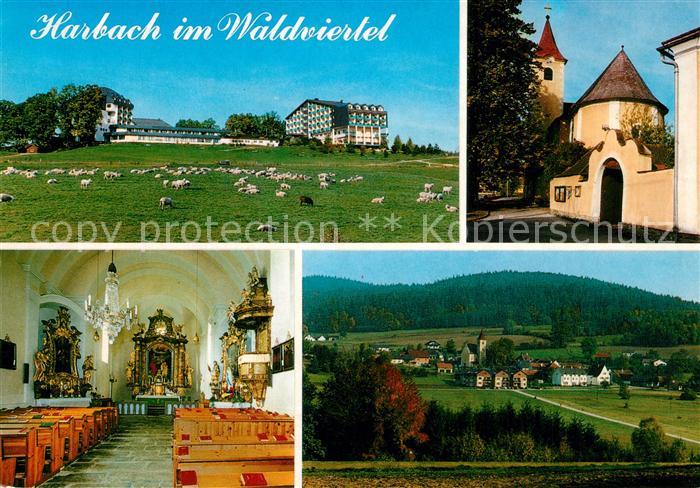 Harbach Moorheilbad Barocke Pfarrkirche Innenansicht Landschaftspanorama