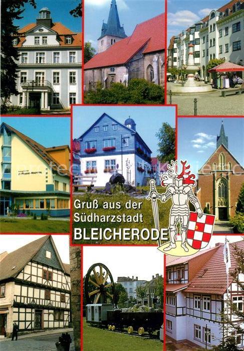 Bleicherode Klinik Kirche Marktplatz Zierbrunnen Hospital Rathaus Fachwerkhaus H