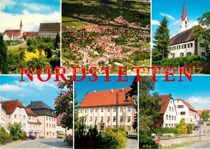 Nordstetten Horb am Neckar Kirchen Fliegeraufnahme Strassenpartien