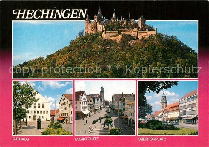 Hechingen Burg Hohenzollern Rathaus Marktplatz Obertorplatz