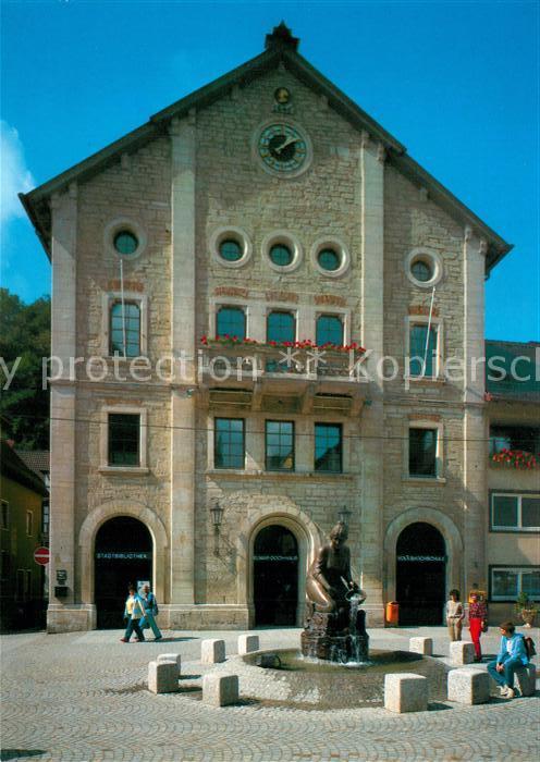 Heidenheim Brenz Knoepfleswaescherbrunnen und Elmar Doch Haus