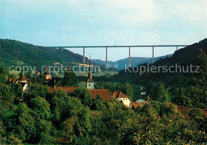 Geislingen Kocher Kochertalbruecke Schloss Braunsbach