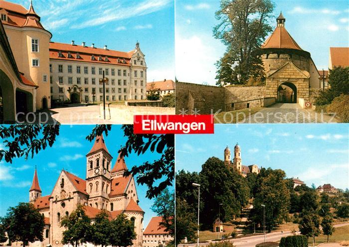 Ellwangen Jagst Schloss Eingangstor Kirche