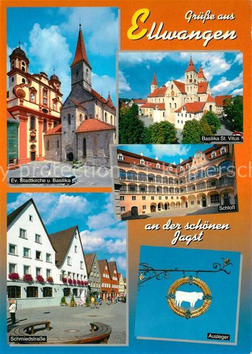 Ellwangen Jagst Ev Stadtkirche Basilika St Vitus Schloss Schmiedestrasse