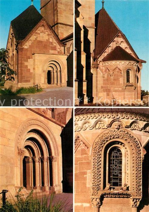 Murrhardt Spaetrom Walterichskapelle Westseite mit Portal Ostseite mit Fenster