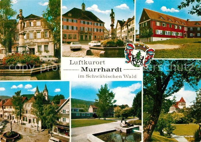 Murrhardt Brunnen Schloss Marktplatz Teilansichten