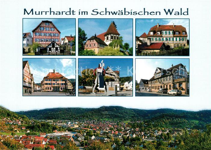 Murrhardt Panorama Grabenschulhaus Walterichskirche Ruemelinsmuehle Rathaus Ferd
