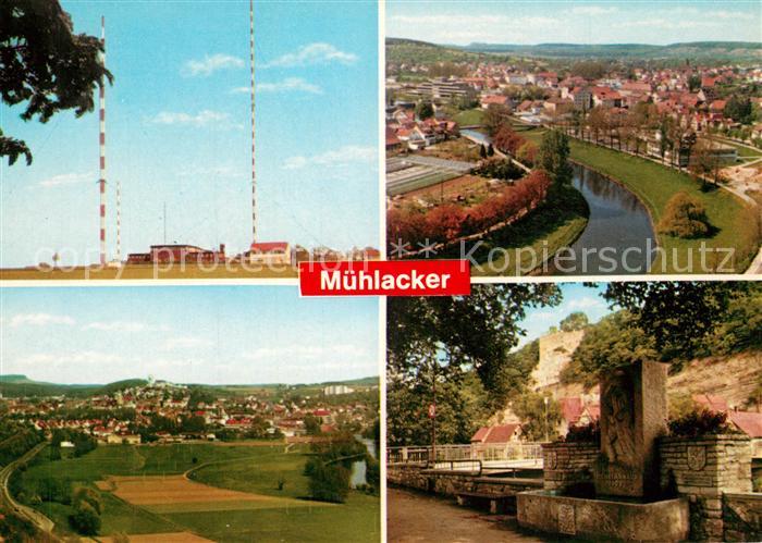 Muehlacker Sendeanlagen Enzpartie Panorama Brunnen