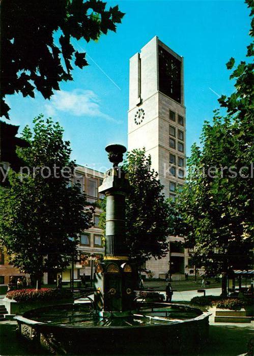 Stuttgart Rathaus am Marktplatz mit Marktbrunnen