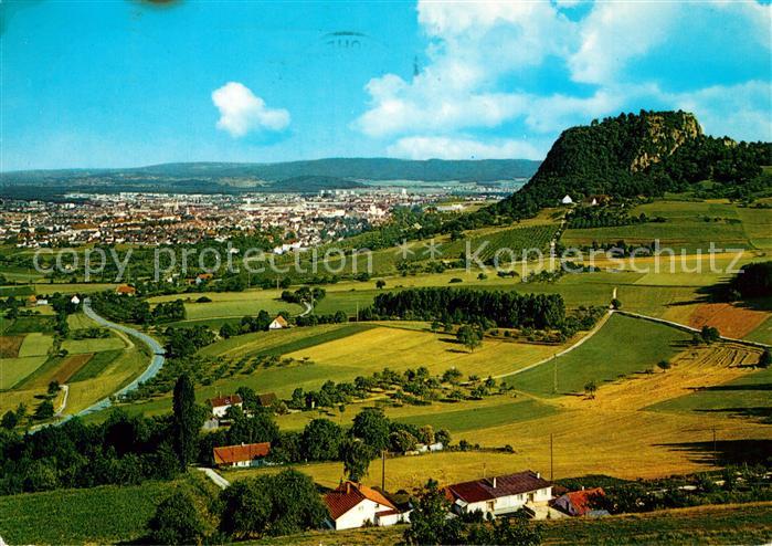 Singen Hohentwiel Panorama mit Burg Hohentwiel