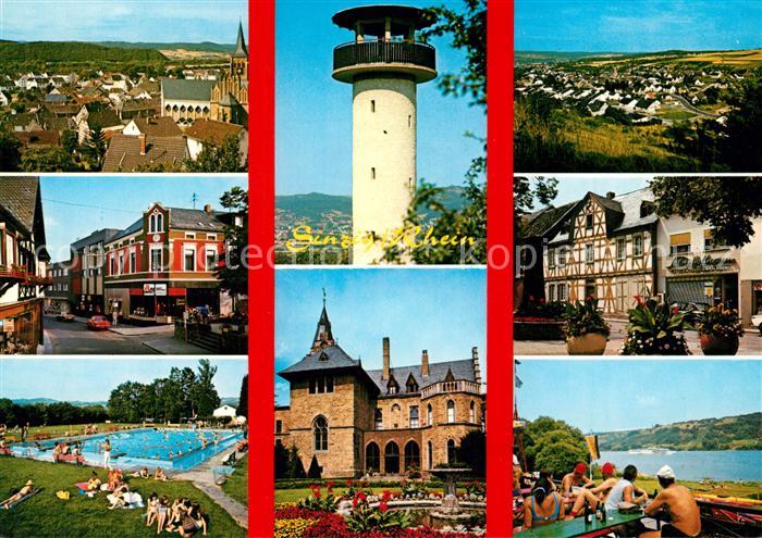 Sinzig mit Bad Bodendorf und Westum Feltenturm Barbarossa Schloss und Marktplatz