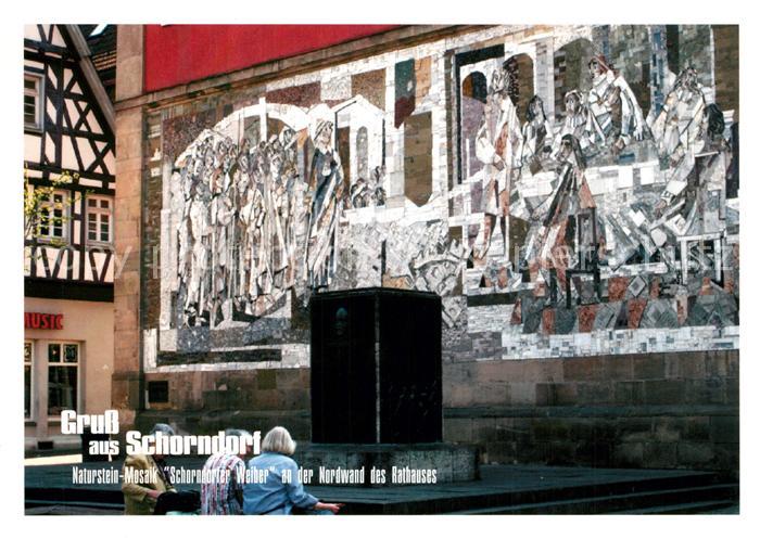 Schorndorf Wuerttemberg Naturstein Mosaik Schorndorfer Weiber an der Nordwand de
