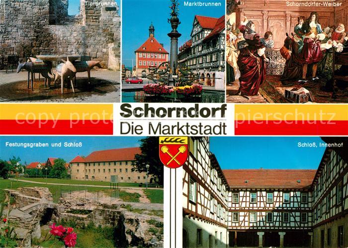 Schorndorf Wuerttemberg Tierbrunnen Marktbrunnen Schorndorfer Weiber Schloss Inn