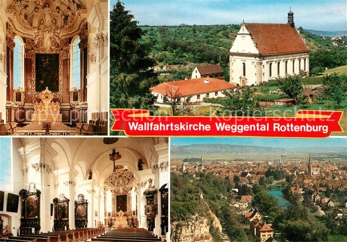 Rottenburg Neckar Wallfahrtskirche Inneres Stadtblick
