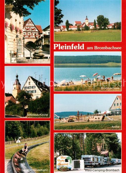 Pleinfeld Rathaus Spalter Tor Nikolauskirche Brombachsee Arche Sommerrodelbahn W