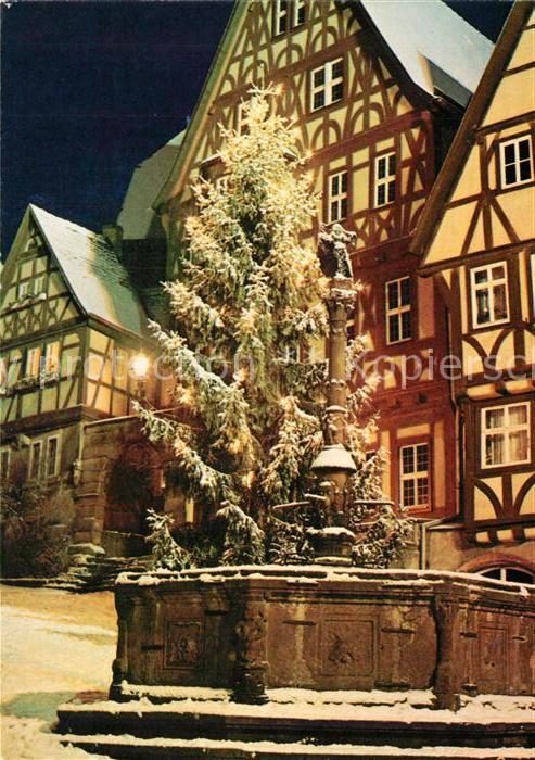 Miltenberg Main Brunnen Weihnachtsstimmung