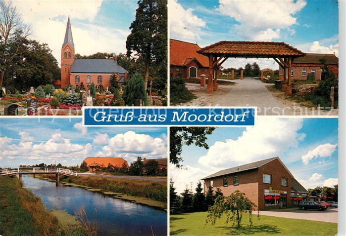 Moordorf Ostfriesland Kirche Eingangstor Bruecke Kaufladen
