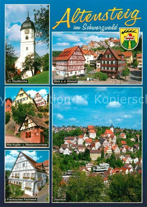 Altensteig Schwarzwald Ev Stadtkirche Altstadt Alte Kupfer und Messerschmiede Fr