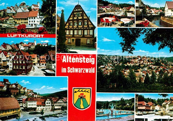 Altensteig Schwarzwald Orts und Teilansichten Panorama