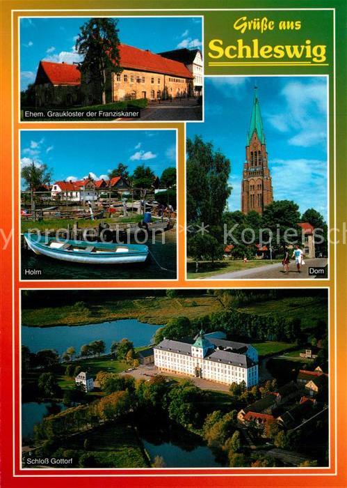 Schleswig Schlei Ehem Graukloster der Franziskaner Holm Dom Schloss Gottorf Flie