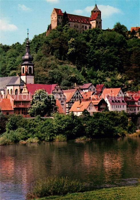 Rothenfels Unterfranken Mainpartie mit Burg Rothenfels