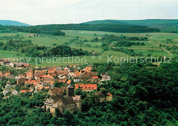 Rothenfels Unterfranken Fliegeraufnahme mit Burg Rothenfels