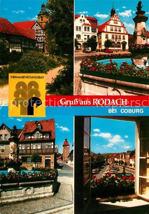 Rodach Coburg Marktplatz Brunnen