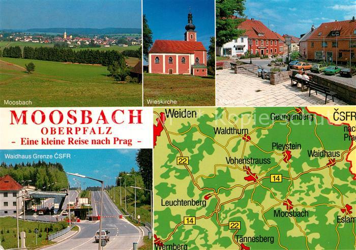 Moosbach Vohenstrauss Wieskirche Marktplatz Waldhaus Grenze CSFR