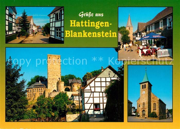 Blankenstein Ruhr Ortsmotive Kirche Burg