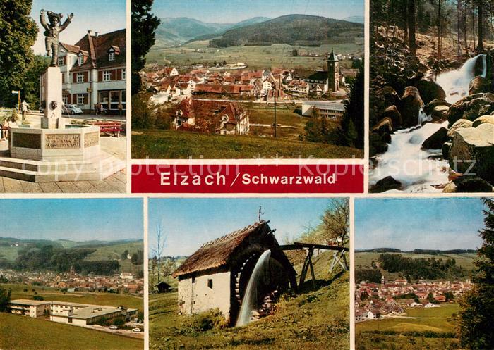 Elzach Schuttigbrunnen Panorama Elzfaelle Sanatorium Muehle Teilansicht