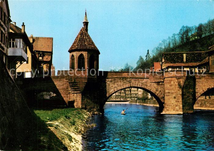 Calw Nagoldbruecke mit St Nikolauskapelle