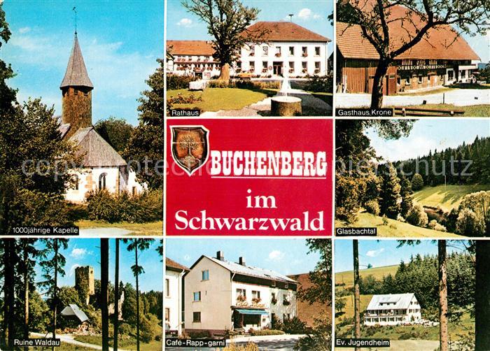 Buchenberg Koenigsfeld Schwarzwald 1000jaehrige Kapelle Rathaus Gasthaus Krone G