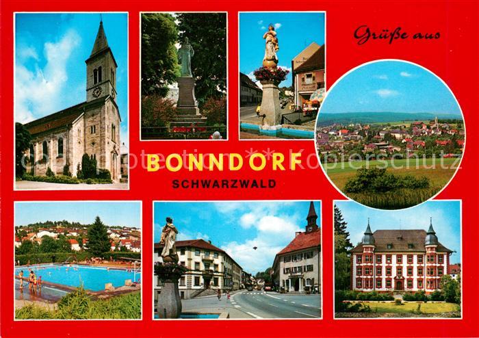 Bonndorf Schwarzwald Kirche Denkmal Schwimmbad Strasse Schloss