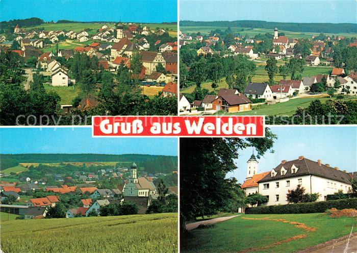 Welden Augsburg Panorama Teilansichten Kirche