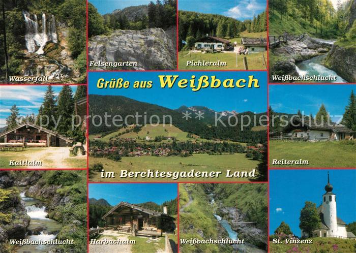 Weissbach Alpenstrasse Wasserfall Felsengarten Pichleralm Weissbachschlucht Kait