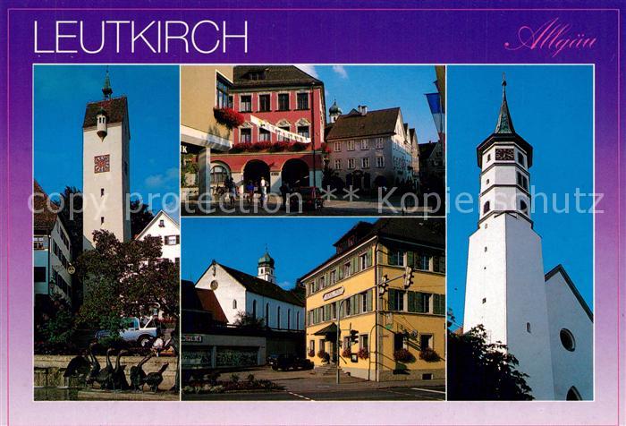 Leutkirch Turm Rathaus Marktplatz Kirche