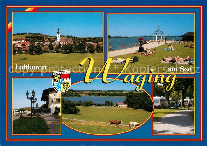 Waging See Ortsansicht Strandcamping Gr Badestrand