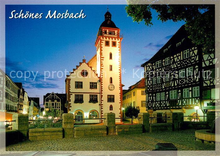 Mosbach Baden Rathaus Palmsches Haus Marktplatz