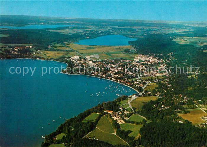 Herrsching Ammersee Fliegeraufnahme Pilsen Woerthsee