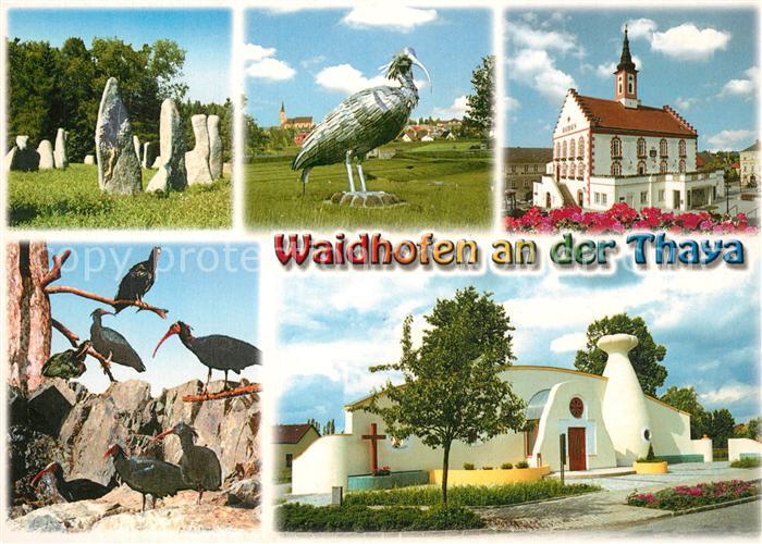Waidhofen Thaya Steinkunstwerk Basilika Rappskulptur Rathaus Rapp Kolonie Kirche