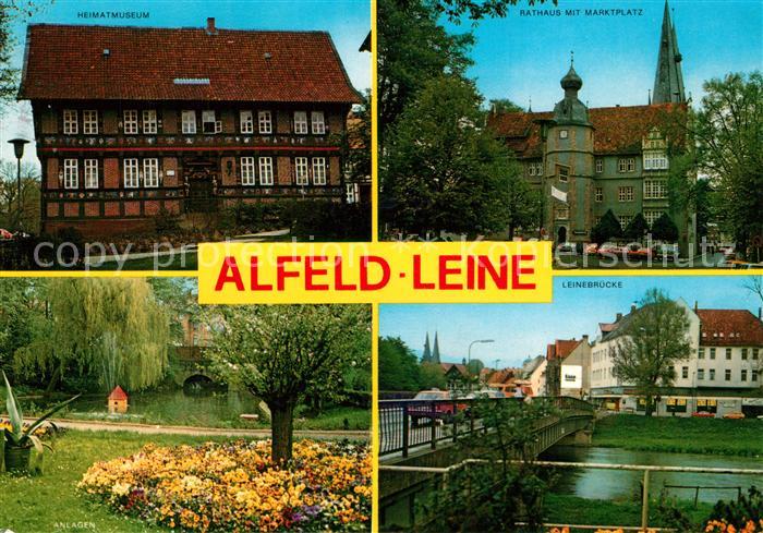 Alfeld Leine Heimatmuseum Rathaus Marktplatz Anlagen Leinebruecke