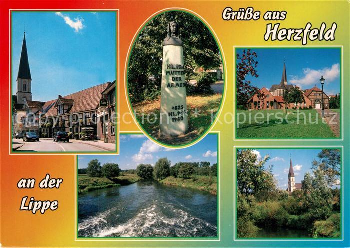 Herzfeld Westfalen Kirche Stadtpanorama Denkmal Heilige Ida Mutter der Armen