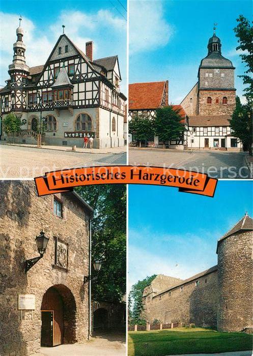 Harzgerode Burg Stadtmauer Rathaus