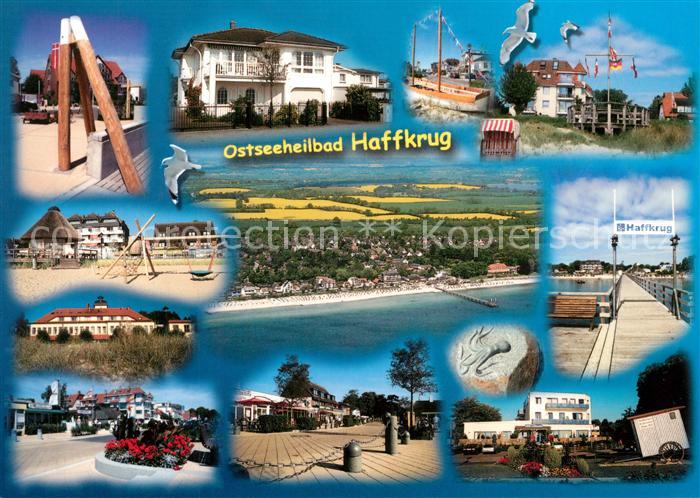 Haffkrug Ostseebad Fliegeraufnahme Stadtansichten