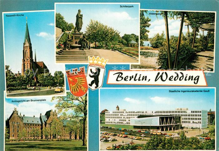 Berlin-Wedding Nazareth Kirche Schillerpark Alstergang Amtsgericht Brunnenplatz