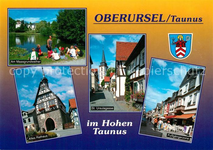 Oberursel Taunus Maasgrundweiher Sankt Ursulagasse Altes Rathaus Fussgaengerzone