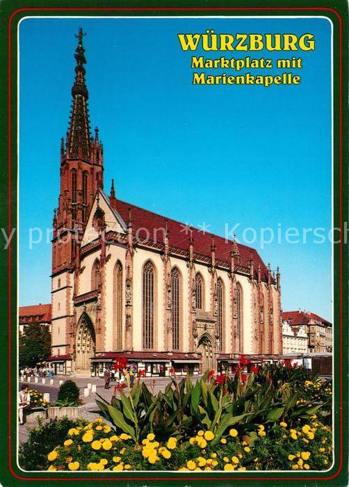 Wuerzburg Marktplatz Marienkapelle
