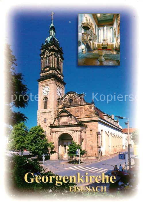 Eisenach Thueringen Georgenkirche Haupt Stadt und Pfarrkirche