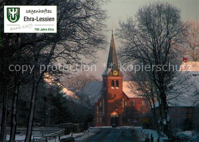 Ehra-Lessien Kirche Winterlandschaft